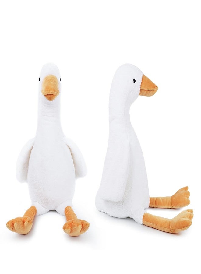 WEIGEDU 30" Large Goose Stuffed Animals Plush Toys Swan Duck for Kids Babies Bedtime Birthday Easter Gifts, Stuffed Goose Throw Plush Pillow Super Soft, White - Image 4